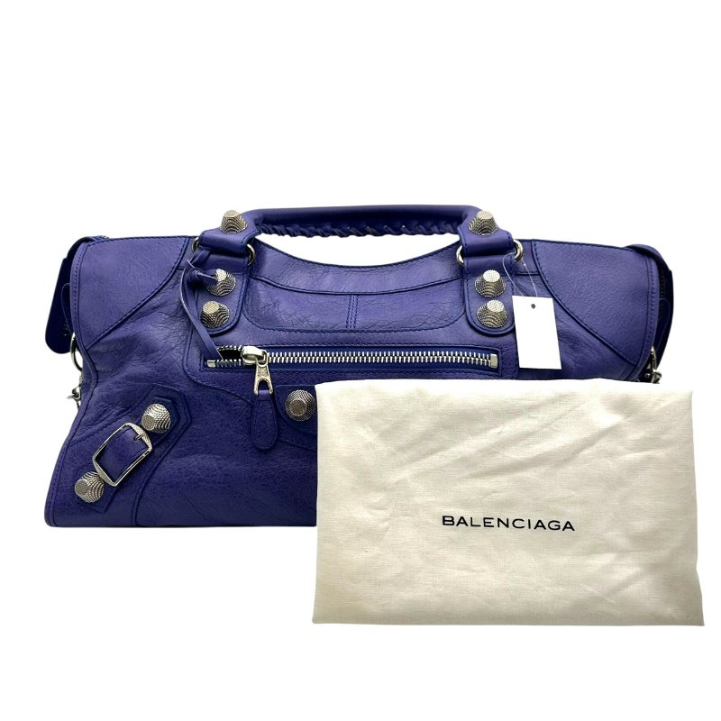 【美收精品】BALENCIAGA 深藍機車包 B-963【隔月月中將轉賣至日本 上架期限30天】-13