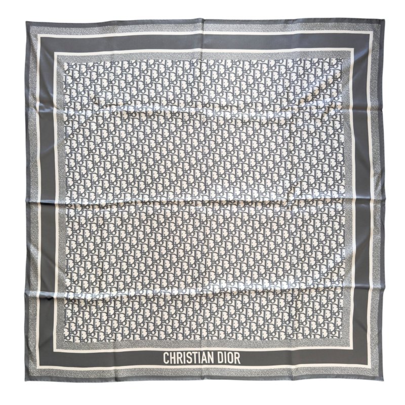 DIOR Oblique Diortwin 90 雙面 絲巾-2
