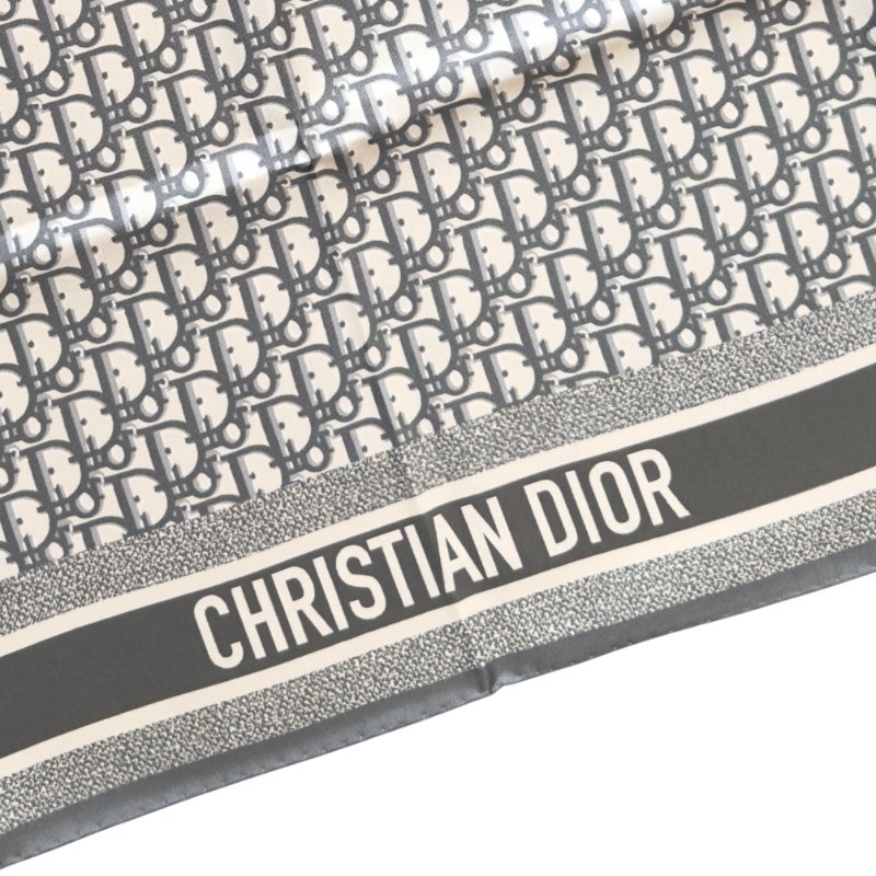 DIOR Oblique Diortwin 90 雙面 絲巾-3