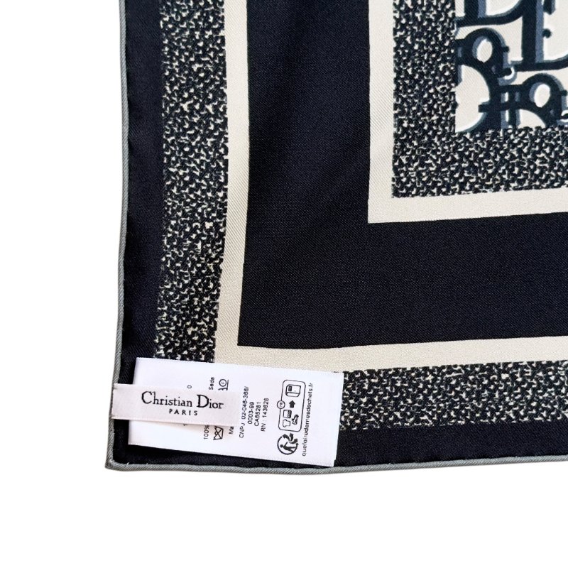 DIOR Oblique Diortwin 90 雙面 絲巾-6