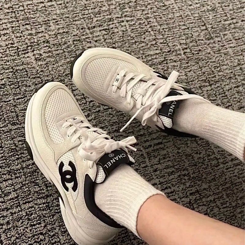 Chanel/香奈兒 熊貓拼色運動鞋 37.5碼-4