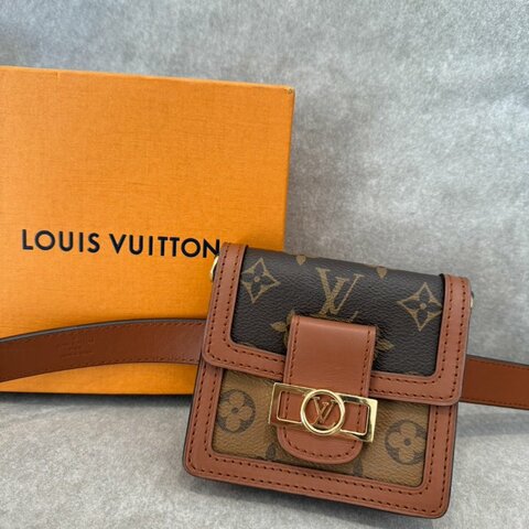 *SHIHNA名牌精品*LV拼色達芙妮mini胸腰包/鏈條包