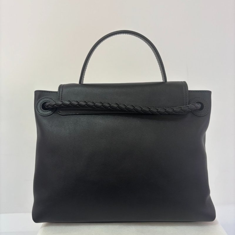 BV Ciao Ciao 黑牛皮金釦肩背包-1