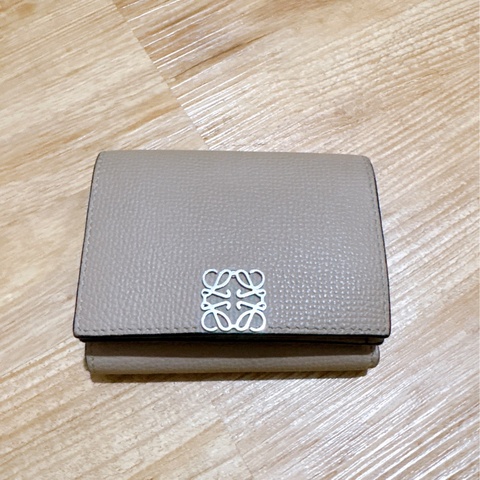 Loewe Anagram石紋小牛皮皮夾短