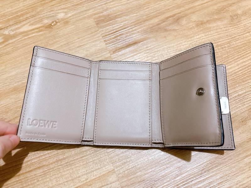 Loewe Anagram石紋小牛皮皮夾短-1