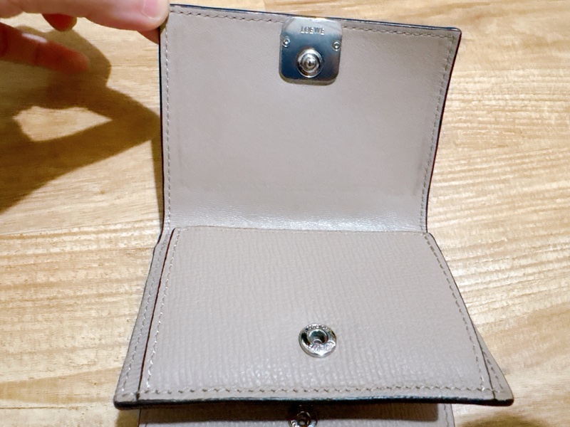 Loewe Anagram石紋小牛皮皮夾短-14