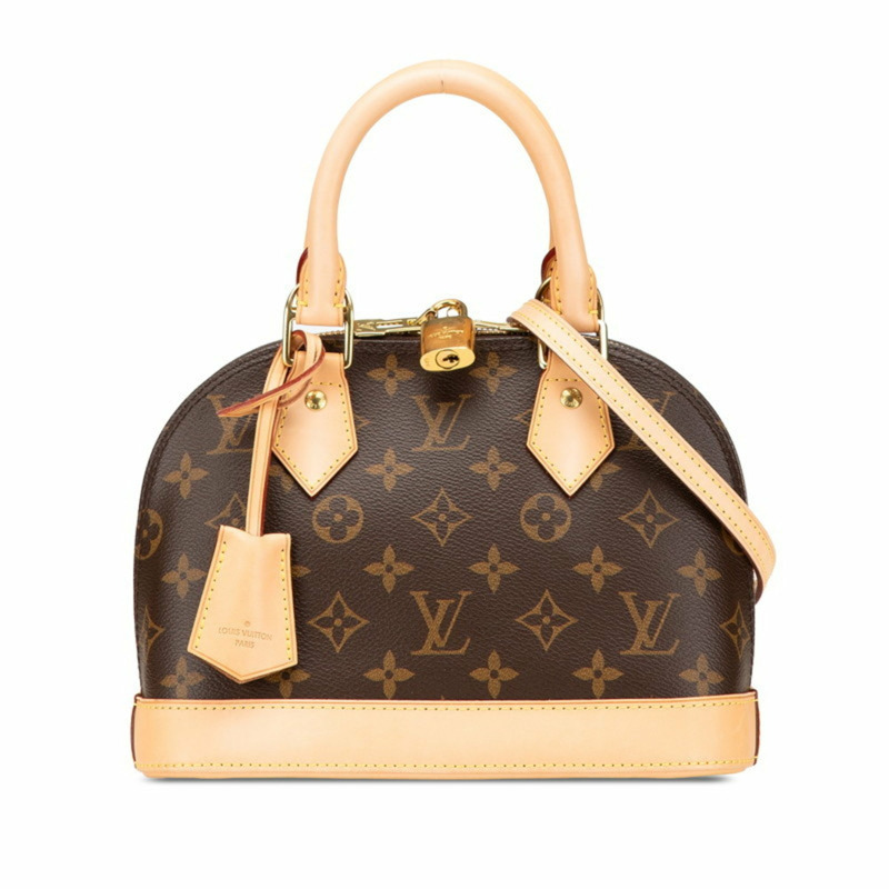 路易威登 Monogram Alma BB 手提包/肩背包，兩款，M53152，棕色皮革，女士款，LOUIS VUITTON-0