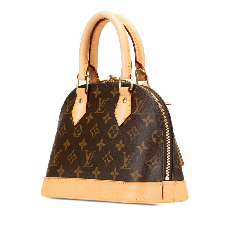 路易威登 Monogram Alma BB 手提包/肩背包，兩款，M53152，棕色皮革，女士款，LOUIS VUITTON-1