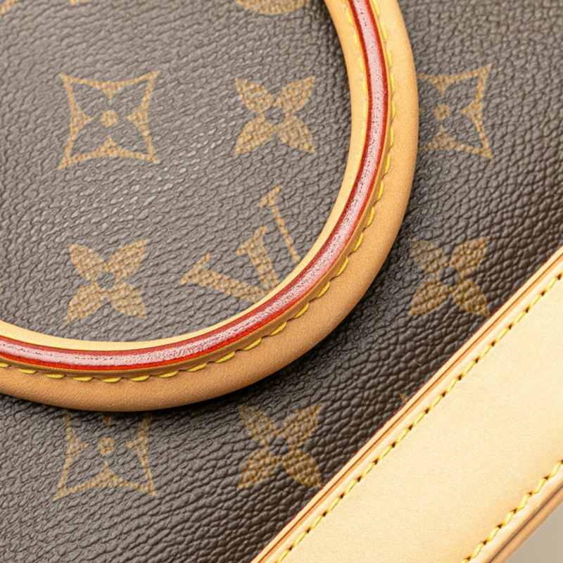 路易威登 Monogram Alma BB 手提包/肩背包，兩款，M53152，棕色皮革，女士款，LOUIS VUITTON-3