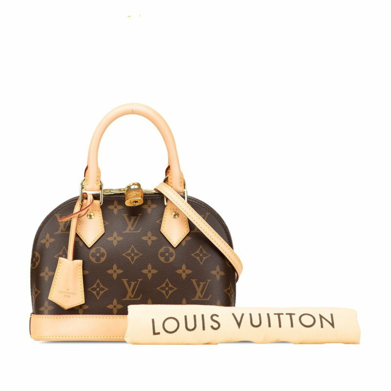 路易威登 Monogram Alma BB 手提包/肩背包，兩款，M53152，棕色皮革，女士款，LOUIS VUITTON-9