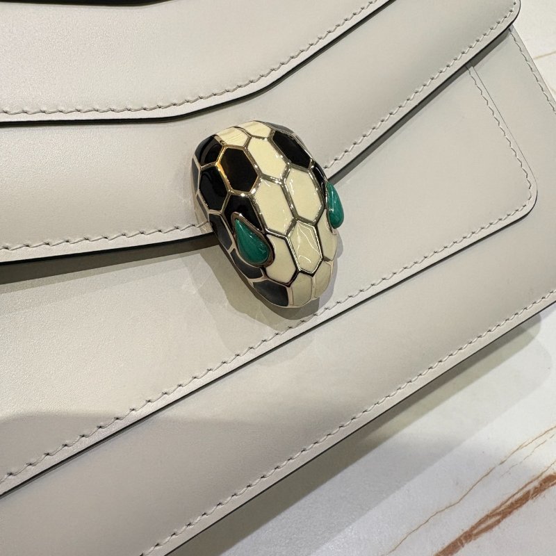 *SHIHNA名牌精品*BVLGARI Serpenti Forever 肩背包 淨白瑪瑙色-4
