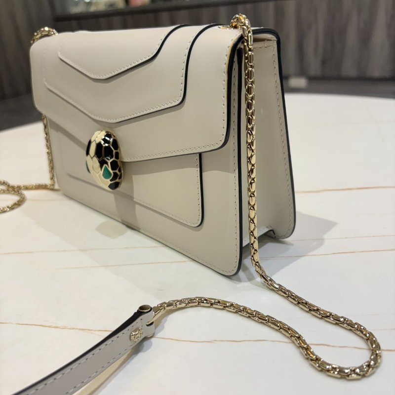 *SHIHNA名牌精品*BVLGARI Serpenti Forever 肩背包 淨白瑪瑙色-7