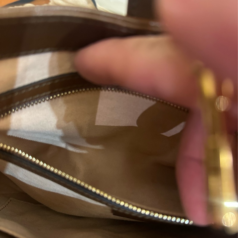 GUCCI 紅綠PVC咖邊賈姬包MM-10