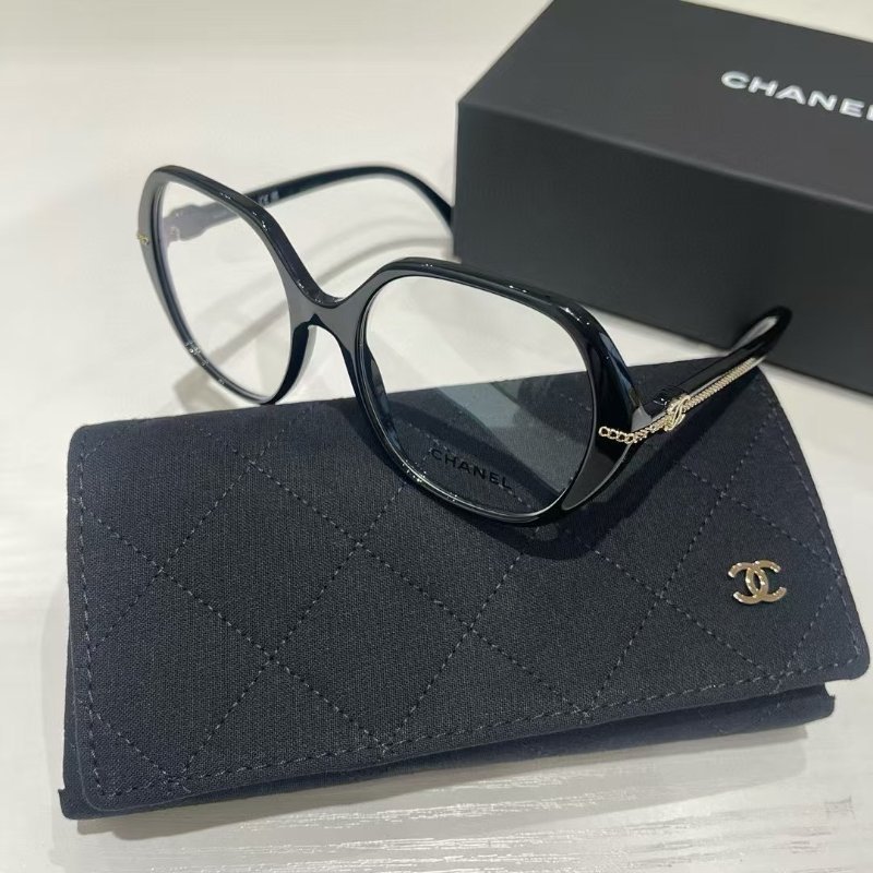 ✨Chanel 多邊型平光眼鏡 可修飾臉型 全新全配-2