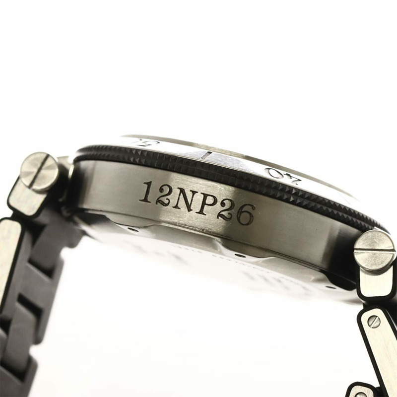 卡地亞 Pasha Seatimer W31077U2 男士腕錶,附日期顯示,黑色,自動上鍊機芯-7