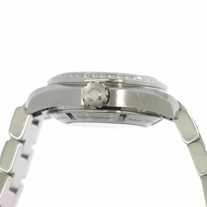 歐米茄海馬系列Aqua Terra同軸腕錶231 15 30 20 55 001 11P鑲鑽女錶,白色錶殼石英錶帶,星座系列-5