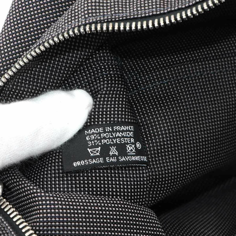 愛馬仕 Herline TGM 手提包,灰色帆布配銀色五金配件-7