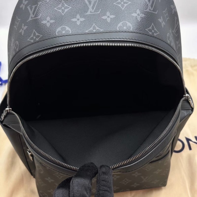 LV 黑色老花阿波羅後背包 芯片款29*38*20 98新配件塵袋-1