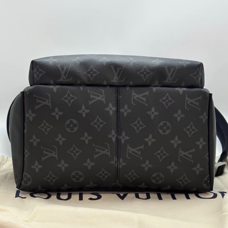 LV 黑色老花阿波羅後背包 芯片款29*38*20 98新配件塵袋-3