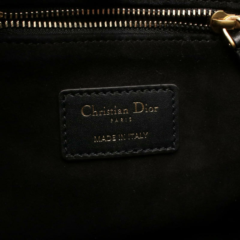 Christian Dior 黑色皮革水桶肩背包（二手女款）-3