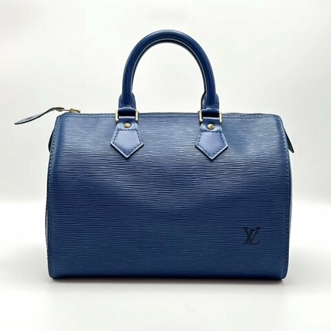 LV 藍色水波紋枕頭手提包27.5*19*15 98新配件塵袋