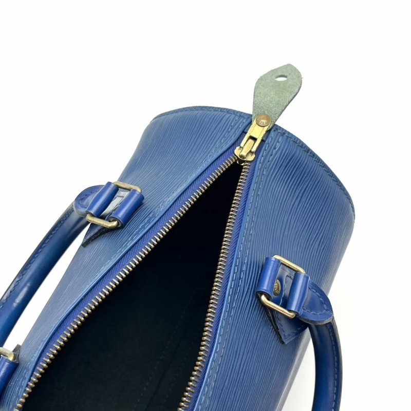 LV 藍色水波紋枕頭手提包27.5*19*15 98新配件塵袋-1