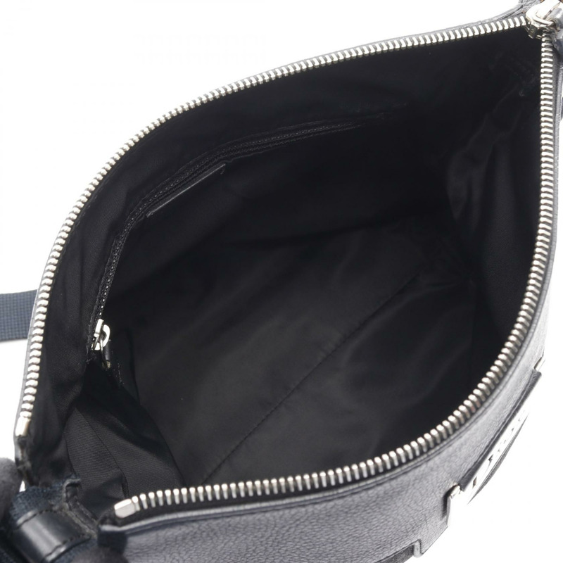 Christian Dior Street Chic Trotter 單肩包，帆布皮革，黑色/海軍藍，二手-2