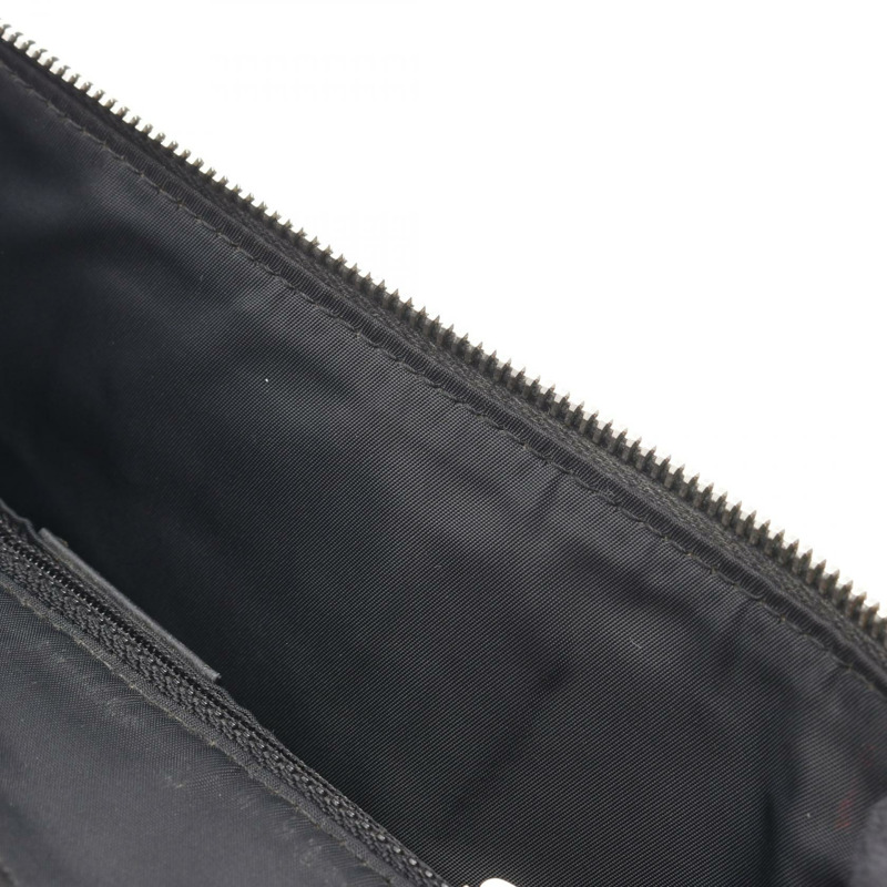 Christian Dior Street Chic Trotter 單肩包，帆布皮革，黑色/海軍藍，二手-8