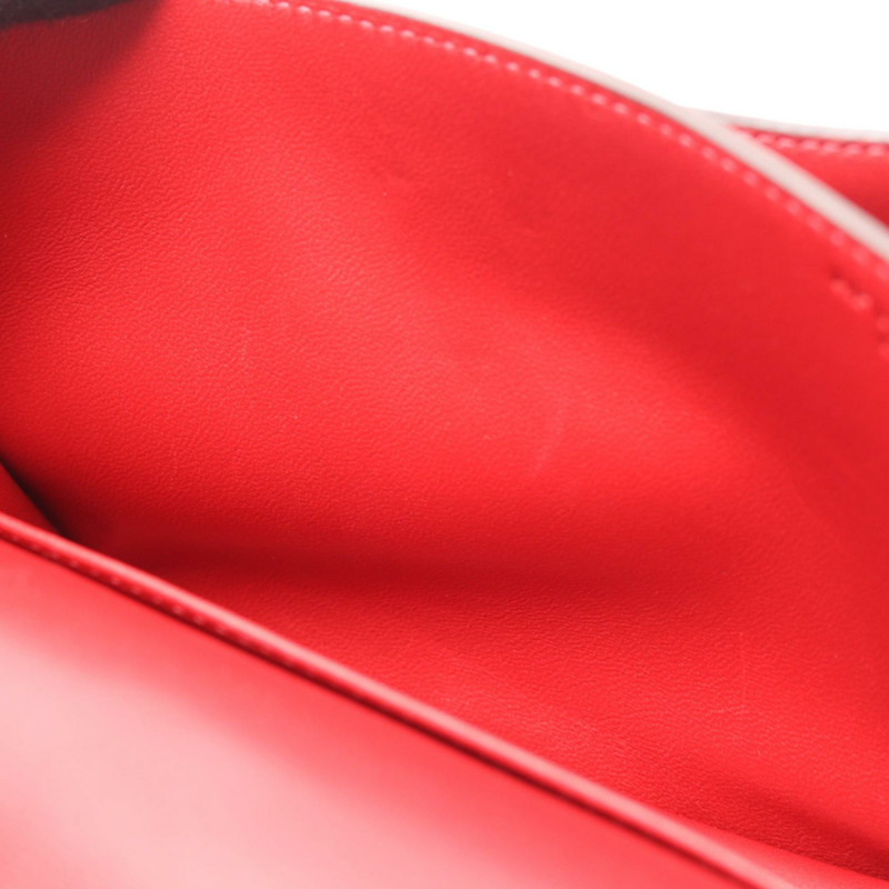 愛馬仕 Constance 3 迷你肩背包,Tadelakt 皮革,Rouge Garance 色,二手,帶五金配件-6