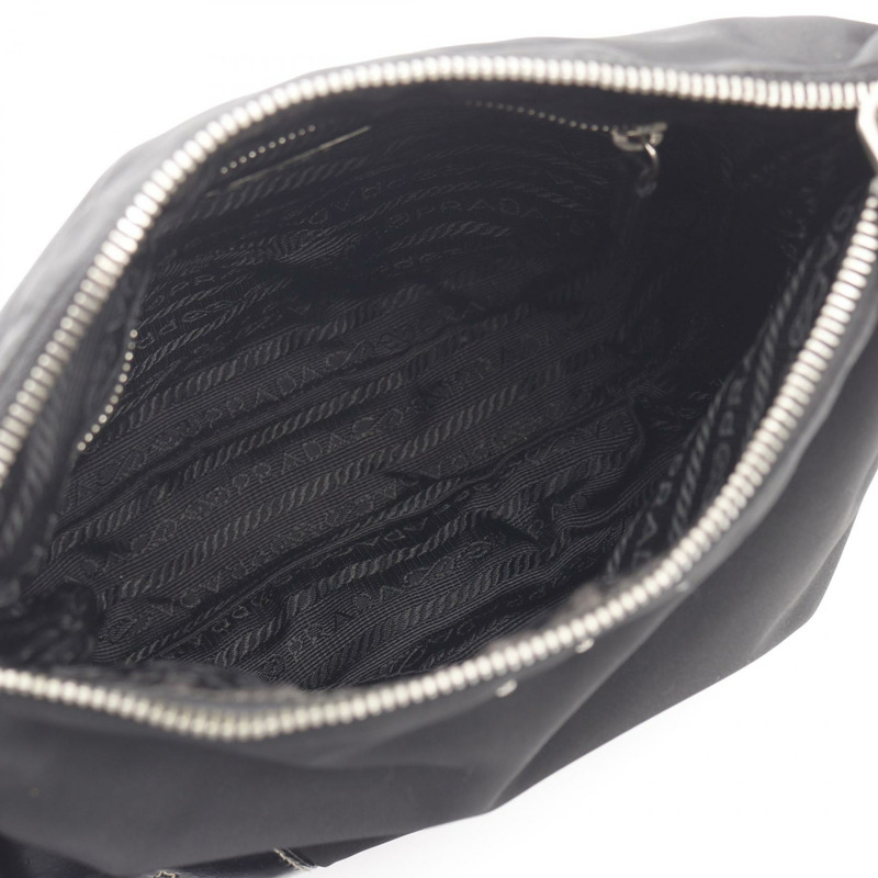 PRADA TESSUTO LIGHT 單肩斜背包 BT0332 尼龍皮革 黑色 二手 女士-2