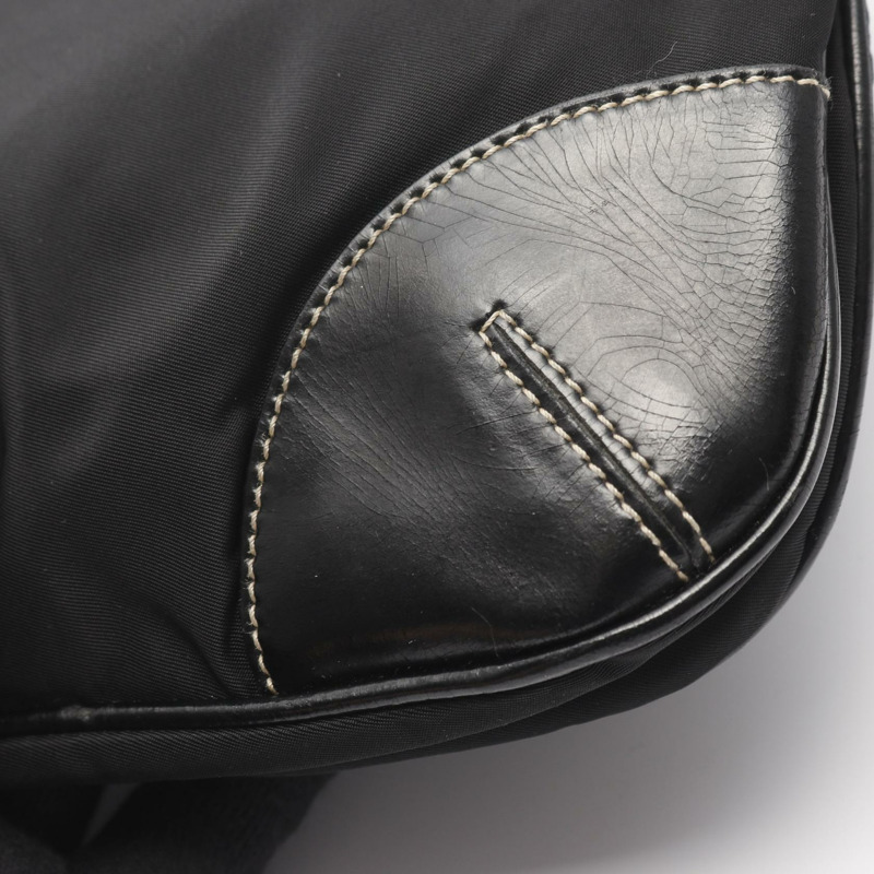 PRADA TESSUTO LIGHT 單肩斜背包 BT0332 尼龍皮革 黑色 二手 女士-5
