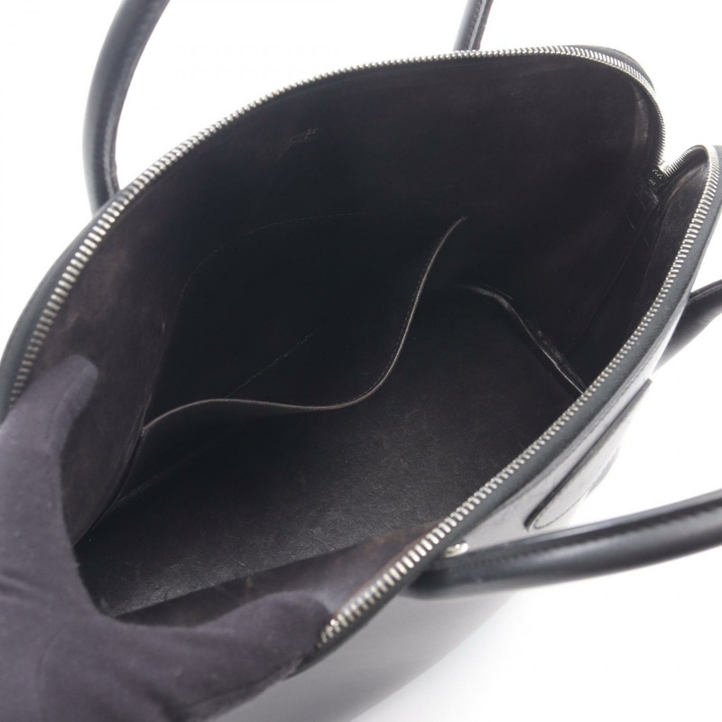 愛馬仕 Bolide 35 手提包,黑色,盒式小牛皮,二手,女士,帶五金配件,無肩帶-2