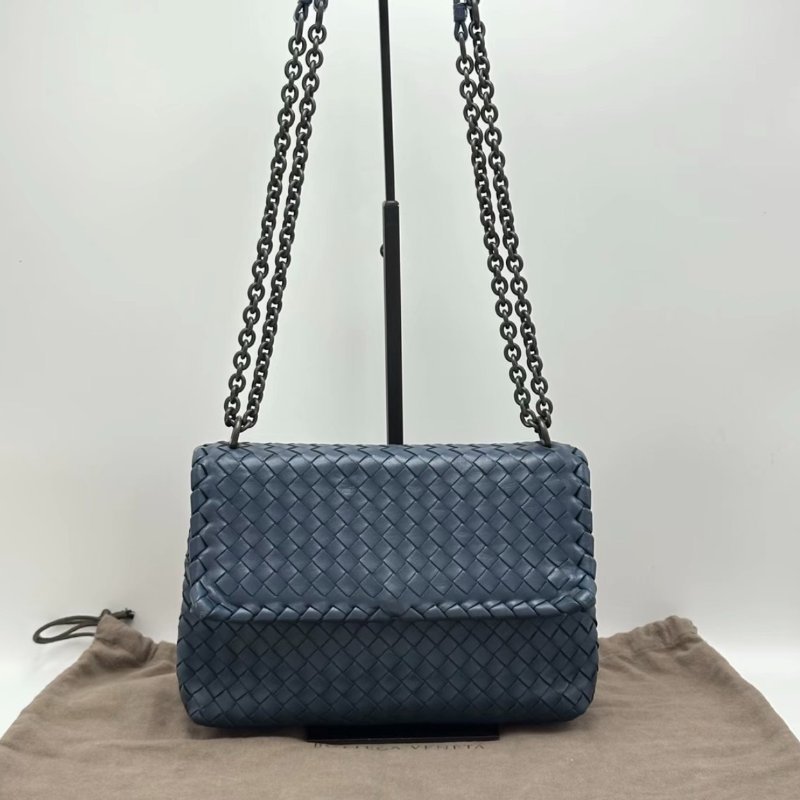 BV olimpia經典編織肩背斜背包 24*17*9 98新配件塵袋-0