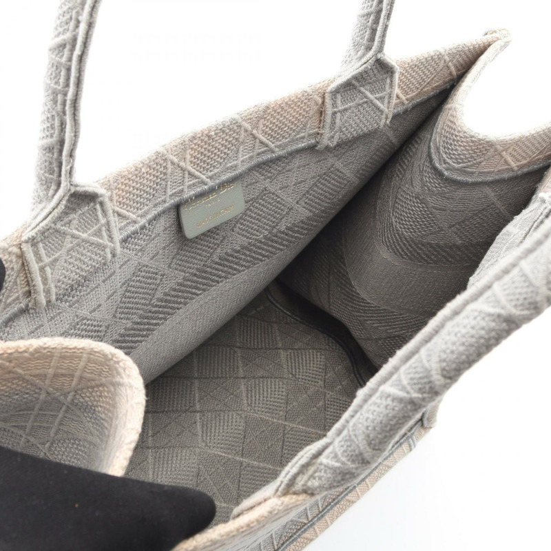 Christian Dior BOOK TOTE 中型帆布手袋 灰色 二手 女士 CD-4