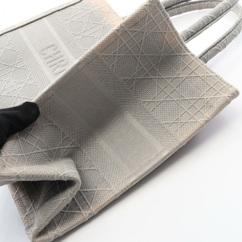 Christian Dior BOOK TOTE 中型帆布手袋 灰色 二手 女士 CD-8