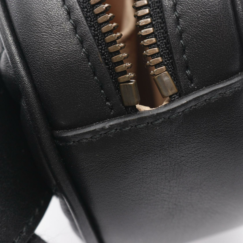 GUCCI GG Marmont 腰包/臀包 476434 黑色皮革二手女款-5