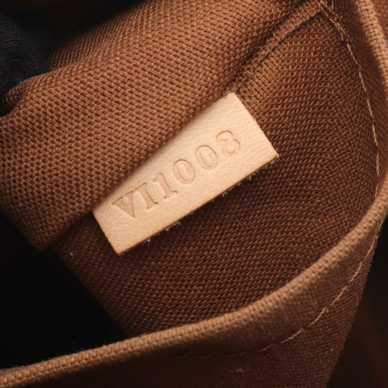 路易威登 Tivoli PM 手提包 M40143 Monogram 帆布皮革棕色二手女士-4