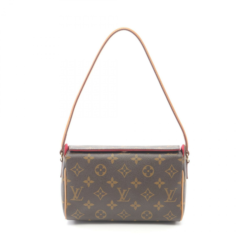 路易威登 Recital 單肩手提包 M51900 Monogram 帆布棕色二手女士-0