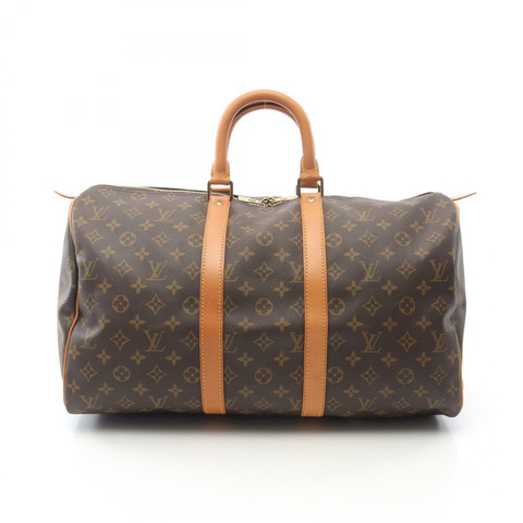 路易威登 Keepall 45 手提包 M41428 Monogram 帆布 棕色 二手 男女通用 LV
