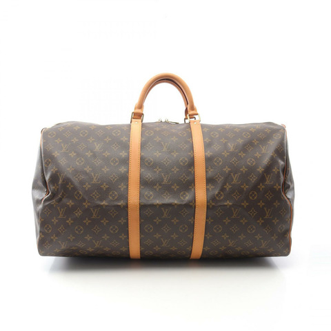 路易威登 Keepall60 手提包 M41422 Monogram 帆布皮革棕色二手男女通用