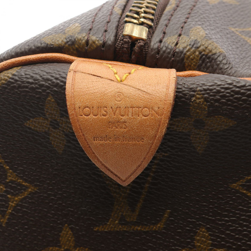 路易威登 Keepall60 手提包 M41422 Monogram 帆布皮革棕色二手男女通用-3