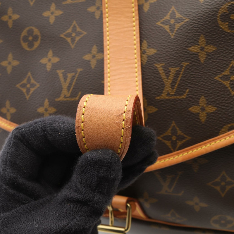 路易威登 Samuel 35 斜背單肩包 M42254 Monogram 帆布 二手 女士-11