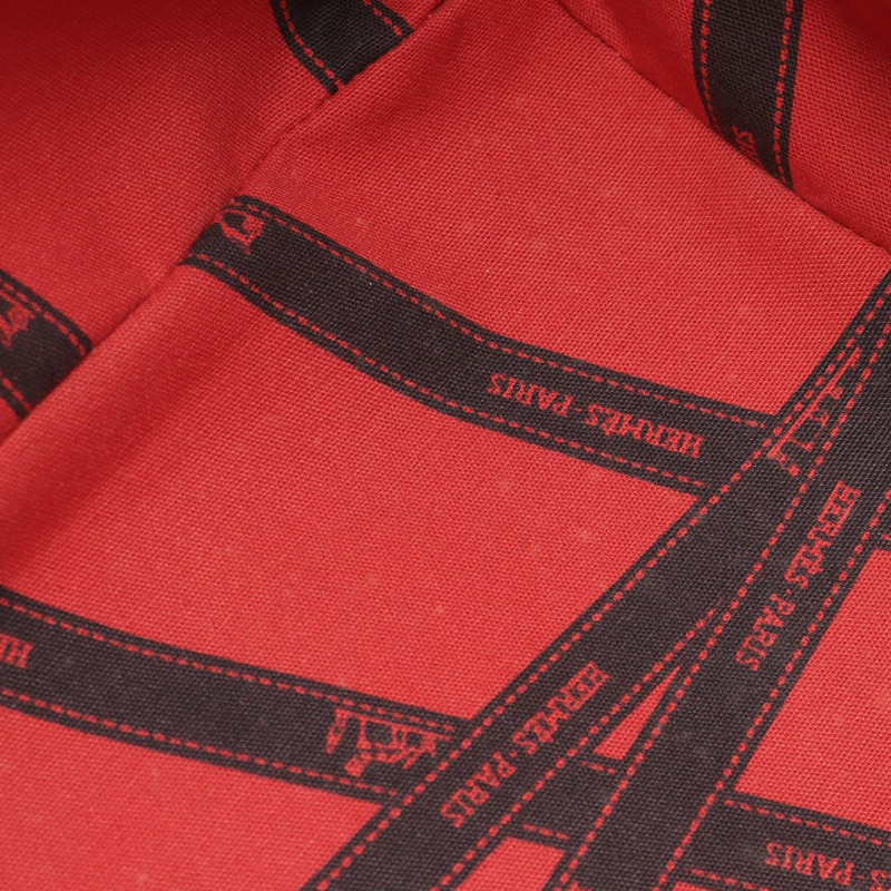 愛馬仕 Garden Party PM Bolduc Ribbon 手提包,Toile H Negonda 皮革,米色二手-9