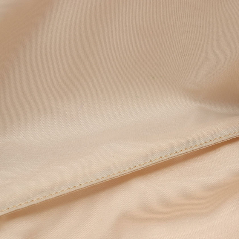 香奈兒新款旅行系列 MM 手袋 A15991 皮革尼龍帆布 米色 金色五金 二手-9