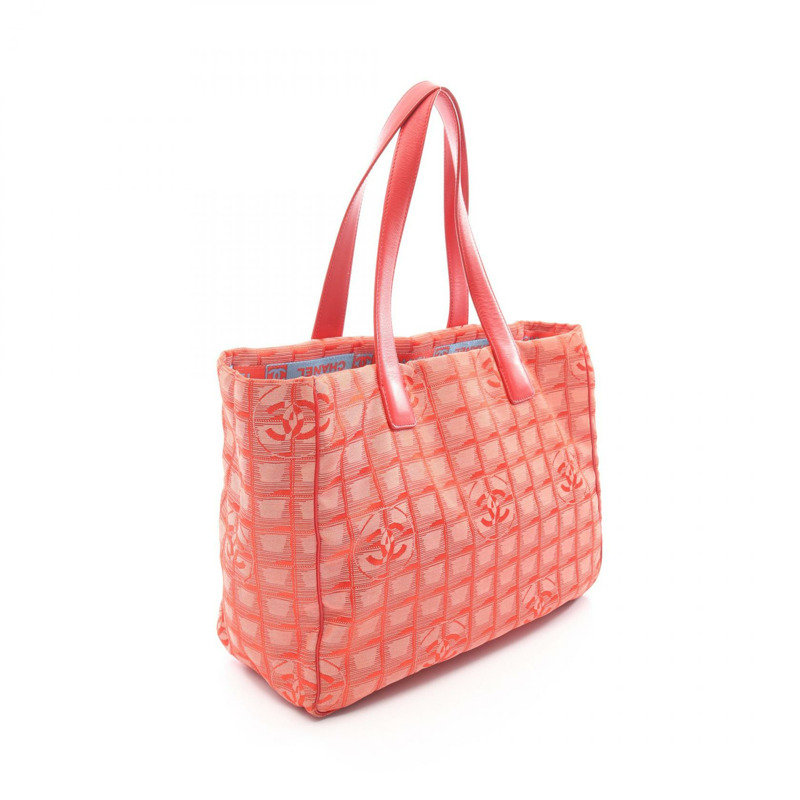 香奈兒新款旅行系列 MM 手袋 A15991 皮革尼龍帆布 紅色 SHW 二手-1