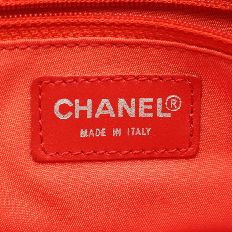 香奈兒新款旅行系列 MM 手袋 A15991 皮革尼龍帆布 紅色 SHW 二手-3