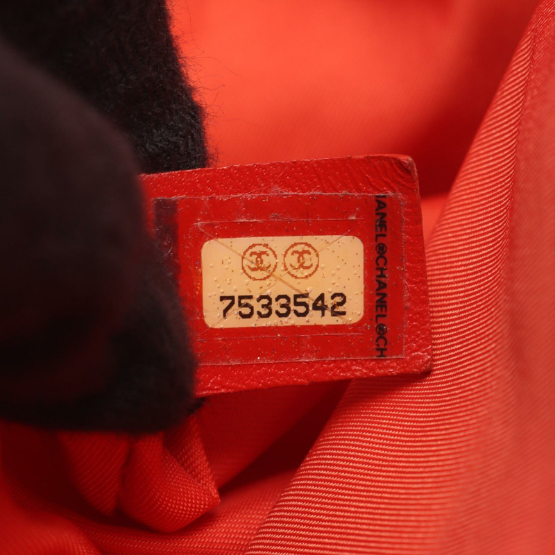 香奈兒新款旅行系列 MM 手袋 A15991 皮革尼龍帆布 紅色 SHW 二手-4