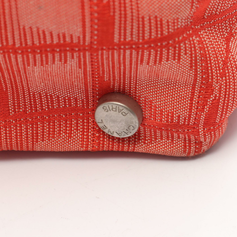 香奈兒新款旅行系列 MM 手袋 A15991 皮革尼龍帆布 紅色 SHW 二手-14