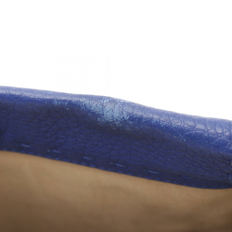 FENDI Peek-a-boo Regular 2Way 肩背手提包 8BN226 皮革 藍色 二手 女士-8