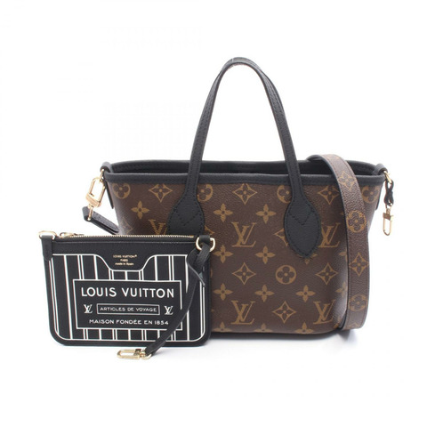 路易威登 Neverfull Inside Out BB 手提包 M12099 Monogram 帆布 棕色 二手